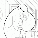 Friends Baymax and Hiro