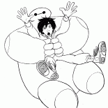 Robot rescues Hiro