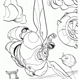 Hiro and Baymax save the city