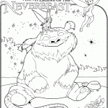 The monster is smiling