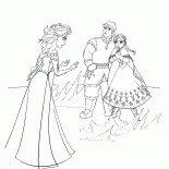 Elsa, Anna and Kristoff