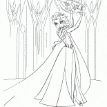 Elsa uses magic