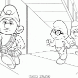 Smurfs on the street