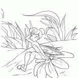 Tinker Bell relaxes