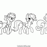 Ponies on a walk