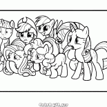 Tiny ponies are surprised