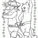 Puss in Boots dancing