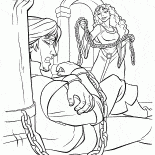 Mother Gothel and Flynn