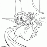 Rapunzel is tied up