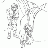 Rapunzel crying