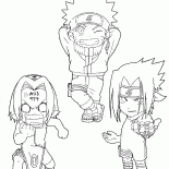Naruto, Sakura and Sasuke