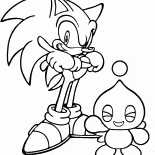 Sonic X and Cheese the Chao