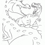 Mom dinosaur and Rudy