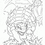 Angry dinosaur