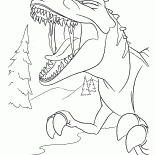 Dinosaurs loud roar