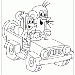 Mole and the car