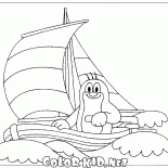 A mole on the boat