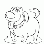 Cheerful doggie Doug