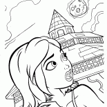 Falling comet