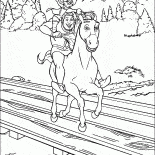 Cat and Shrek on donkey