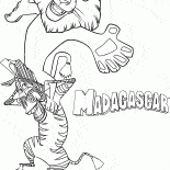 Marty and funny lion