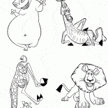 Cartoon Madagascar