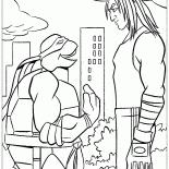 Ninja Turtles and athlete