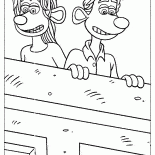 Coloring page - Rats Roddy and Rita