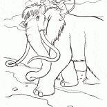 Crash and Eddie on the mammoth