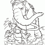 Manny and Sid on an ice floe