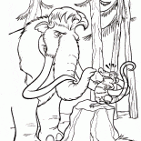 Manny and cheerful opossum