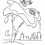 Whales stream of water