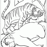 Sly tiger and Baloo