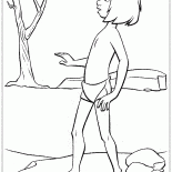 Mowgli explores the jungle