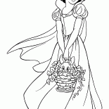 Snow White with a basket