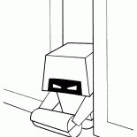 Robot is cleaning
