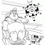 The captain and the WALL-E