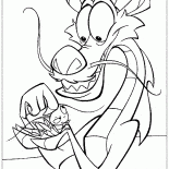 Dragon and insect