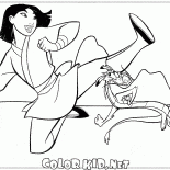 Mulan and Mushu Training