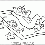 Tom and Jerry on the beach