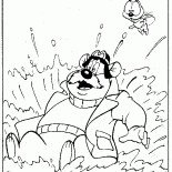 Monty, Zipper and water