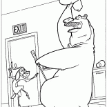 Bear and deer have fun