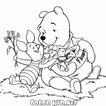 Piglet and Winnie the Pooh