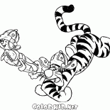 Kid Roo and Tigger