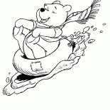 Winnie rolls from the mountain