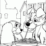 Eating dinner together