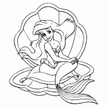The Little Mermaid in the sink
