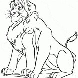 Simba and Nala walking