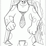 Sulley in a tie
