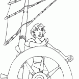 Marina at the helm